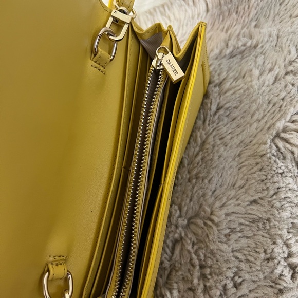 Danier Yellow Perforated Leather Crossbody Bag – New Without Tags - Picture 8 of 12